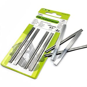 4 Stück HM Wendemesser/Hobelmesser für Black&Decker Geräte DN 750, SR 600 K, BD 75 und KW 750