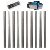 HSS-Hobelmesser-Set, 10 Stück, Hobelmesser für Bosch-Hobel, Handhobel und Holzbearbeitungsmaschinen
