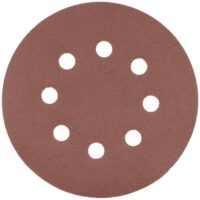 Schleifscheiben 125mm Körnung 40 mit Klettverschluss, für Holz, Metall und Lackbearbeitung, staubabsaugfähig, 5er Set