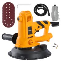 Hoteche 800W Wandschleifer, Trockenbauschleifer mit Absaugung, 220-240V, 50/60Hz, Hochleistungsmotor, Zubehör inklusive Carbonbürsten S5 Inbus Werkzeugsatz Schleifpapier