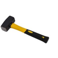 HRB Fäustel 1000 g, hochwertiger Hammer mit Stahlkopf und Fiberglasteil, ideal für Abbrucharbeiten, Vorschläge und Stemmen von Steinen