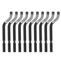 10-teiliges Set mit Edelstahl Klingen für Entfernen von Graten auf Stahl, Aluminium und Kunststoff