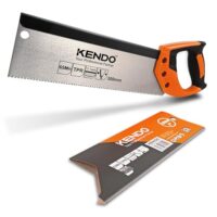 KENDO Zapfensäge 300 mm mit ergonomischem Bi-Materialgriff, Gehärtete Verzahnung und Mangan-Federstahl für präzise Schneide und schnelle Anwendung bei Holzbearbeitung.