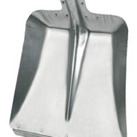 Kerbl Aluschaufel Größe 9, robuste und zuverlässige Schaufel für Stall- und Gartenarbeit, aus Aluminium mit verzinkter Stoßkante, ideal zum Schnee schippen geeignet