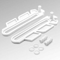 Kippschere Ersatzteil Set Weiß, passend für Kellerfenster, Modell MEA 41 A 290 und MEA 41 A 291, beste Qualität aus Deutschland