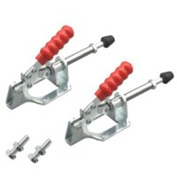 Kniehebelspanner GH-302-FM, Schubstangenspanner mit Ersatzschraube und verstellbarer Kippklemme für Maschinenbetrieb, Zimmerei und Schweißen