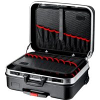 KNIPEX Werkzeugkoffer BIG Basic Move, leer, mit Rollen, Teleskopgriff, 54 Steckmöglichkeiten, 33 l Volumen, Werkzeugtrolley