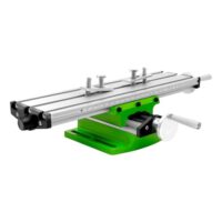 Kreuztisch Frästisch Maschine, Multifunktions-Arbeitstisch mit Skala und drei Schlitten, X-Y-Schiebetisch einstellbar, Metall-Fräsmaschine für Tischbohrmaschinengestell