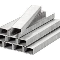 Klammern für Handwerksbedarf, hochwertige C-Spitzen-Flachdraht-Klammern mit Stahldraht, 1400 Stück, 11,4 mm x 8 mm