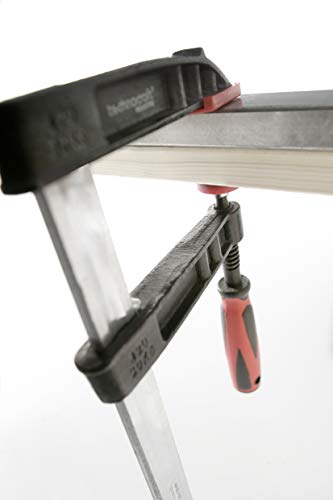 Kraftvolle und zuverlässige Schraub-Zwinge mit 2-Komponentengriff, ideal für Verleimungen und Arbeiten an sichtbaren Flächen.