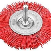 Hochwertige kwb Scheibenbürste mit Schleif-Nylon, Durchmesser Ø 75 mm, ideal für das Schleifen, Strukturieren, Reinigen und Entrosten von Holz, Metall und Buntmetall