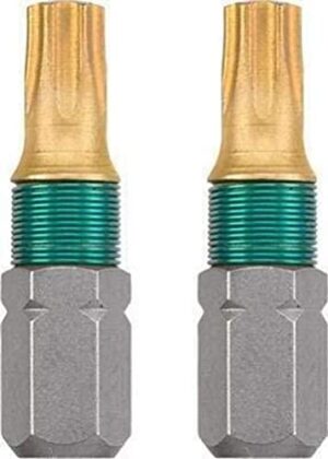 Kwb Torx Bit 25 mm Titan 2er Pack T20, hochwertiges Werkzeug für professionelle und private Anwender, Torx 20, Titan nitriert, Länge 25 mm