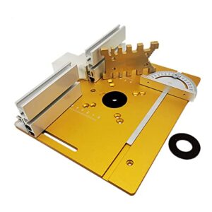 Multifunktionale Aluminium-Routertischeinsatzplatte für Holzbearbeitung, elektrische Holzfräsenplatte mit Oberfräse und Tischplatte aus Aluminium