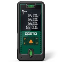 Laser Entfernungsmesser 50m mit LCD Hintergrundbeleuchtung, 99 Datensätze, Maße in Meter, Fuß und Zoll, Pythagoras-Abstand-Fläche-Volumen-Messungen
