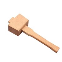Professioneller Holzbearbeitungshammer aus Buchenholz für DIY-Projekte und Handwerksarbeiten, 245 mm lang