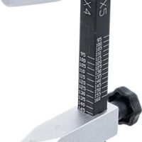 Lochkreismessgerät mit Aluminium-Ausführung für die Ermittlung des Lochkreises an Stahl- und Alufelgen