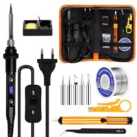 Lötkolben Set mit Einstellungsmöglichkeit von 180 bis 520°C, für Elektronische Reparaturen und DIY-Projekte