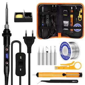 Lötkolben Set mit Einstellungsmöglichkeit von 180 bis 520°C, für Elektronische Reparaturen und DIY-Projekte
