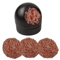 Lötspitzenreiniger-Set, Reinigung für Lötkolben-Spitzen mit Spiralwolle und Metall-Schwamm