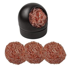 Lötspitzenreiniger-Set, Reinigung für Lötkolben-Spitzen mit Spiralwolle und Metall-Schwamm