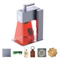 Longer Nano Pro Tragbarer Lasergravierer, 5000 mm/s Hochgeschwindigkeits Lasergravierer und -schneider, Gravurpräzision 0,01 x 0,01 mm, DIY-Gravierwerkzeug für Holz, Acryl, Leder, Stoff, Metall
