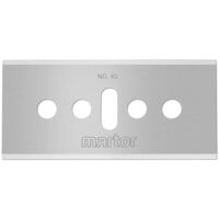 MARTOR Ersatzklingen für Cuttermesser, Industrieklingen, 10 Stück, Scharf, 4-fach nutzbar, ideal für Schneidarbeiten