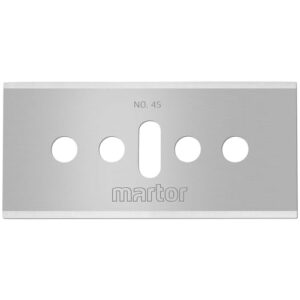 MARTOR Ersatzklingen für Cuttermesser, Industrieklingen, 10 Stück, Scharf, 4-fach nutzbar, ideal für Schneidarbeiten