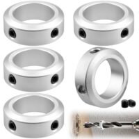 Mbsomnus 5 Stück Stellringe 16mm Klemmring ID 16mm AD 26mm Breite 10mm Stellringe Welle für Rad Axle Getriebe CNC-Maschinen - Hochwertige Aluminium-Legierung-Stellringe