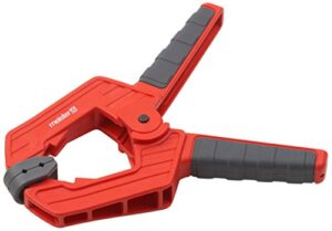 Meister Federzwinge - 75 mm Spannweite - Bewegliche Spannbacken - Sicheres & einhändiges Fixieren von Werkstücken / Profi-Leimzwinge / Universalklemme / Montageklemme