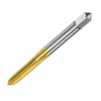 Metrischer Gewindebohrer M6 x 1 H2 100mm Extra lang, Titanbeschichtung, Hochgeschwindigkeit-Stahl 6542 für schnelles und effizientes Gewindeschneiden