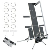 MINOVA Heißdrahtschneider 200 Watt, Styroporschneider mit 10 Schneidedrähten und Gerüsthalteblech