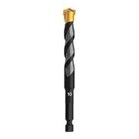 Multi-Material-Bohrer Ø 10 mm - Professioneller Bohrer mit Hex-9 Bitaufnahme, ideales Zubehör für Akku-/Schlagschrauber, Bohrer für Stein, Ziegel, Fliesen, Holz, Kunststoff, Metall