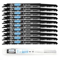 MUOZLOP 10 Pack Säbelsägeblätter Set, 5 TPI Sägeblätter für Säbelsäge, ideal für Holzschneiden und Gartenbeschneiden