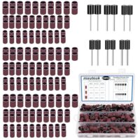 210 Stück Schleiftrommel-Set mit Aluminiumoxid-Trommelschleifbändern und Trommeldorne für Dremel Rotary Tool
