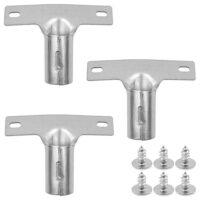 Metallstielhalter für Besenstiele - 3 Stück - praktisches Set zum Aufbewahren von Besenstießen