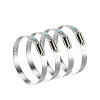 59–82 mm Schlauchschellen, Einstellbare 304 Edelstahl Rohrschellen Schneckenantrieb für Trockner Entlüftungsluftkanal, Automobil-Tubing