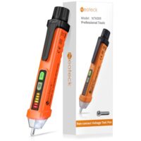 Berührungsloser Spannungsprüfer für AC-Spannung, 12-1000V, digital, kontaktlos, mit LED-Taschenlampe