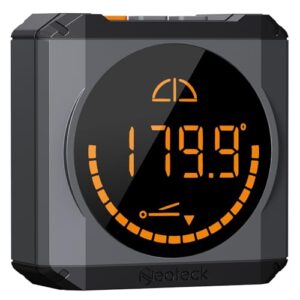 Digitaler Winkelmesser mit LED-Display und wiederaufladbarem Akku für Holzarbeiten, Bau und DIY-Anwendungen.