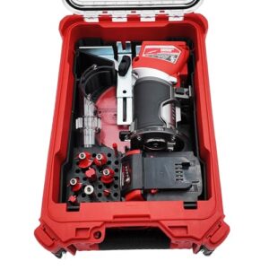 Packout Organizer für Milwaukee M18 Fuel Compact Router und Zubehör: Erstklassige Organisation für Ihre Werkzeuge, robuste Konstruktion aus hochdichtem Schaumstoff, spezielle Schlitze für ordnungsgewisses Ordnen von Klingen, Bits und Zubehör