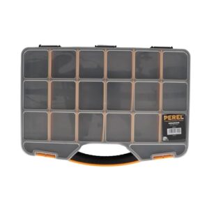 PEREL OMR18 Aufbewahrungsbox/Organizer für Werkzeuge und Materialien, perfekt für Heimwerker oder Handwerker, gute Größe und leicht zu transportieren