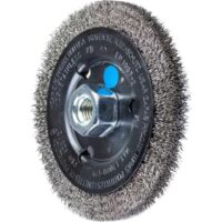 PFERD Rundbürste ungezopft für Winkelschleifer, Ø 125x12mm M14 Edelstahl-Draht-Ø 0,30, ideal für mittelschwere Bürstarbeiten und Entrosten von Schweißnähten