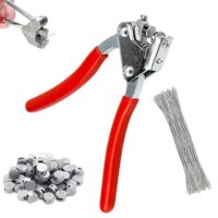 Hochwertiges Plombenzange-Set aus Stahl, bestehend aus 80 Stücken Versorgungszähler-Plombierzange mit 170 mm Plombendrähten und Dichtungszangen Ø 8 und Ø 10 für Stromzähler und Logistik