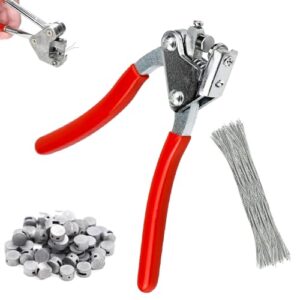 Hochwertiges Plombenzange-Set aus Stahl, bestehend aus 80 Stücken Versorgungszähler-Plombierzange mit 170 mm Plombendrähten und Dichtungszangen Ø 8 und Ø 10 für Stromzähler und Logistik
