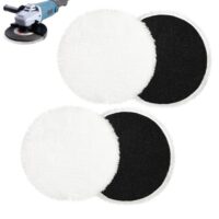 Polierpads Polieraufsatz für Exzenterschleifer, kompatibel mit Lammwolle und ideal für das Polieren von Autoscheinwerfern und Korkböden.