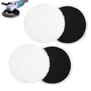 Polierpads Polieraufsatz für Exzenterschleifer, kompatibel mit Lammwolle und ideal für das Polieren von Autoscheinwerfern und Korkböden.