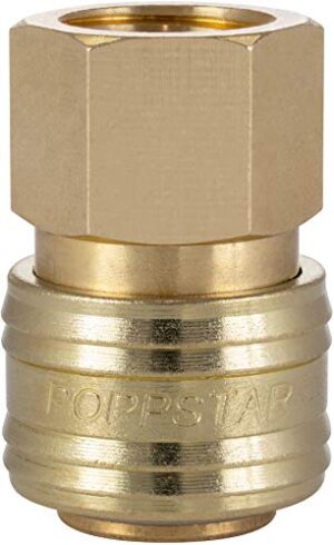 Poppstar Schnellkupplung Druckluft NW 7,2 mit 3/8 Zoll Innengewinde für Druckluft-Anschluss - hochwertige Druckluft-Schnellkupplung mit 3/8 Zoll Innengewinde und hoher Qualität
