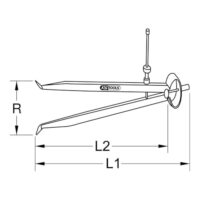 Präzisions-Feder-Lochzirkel-Innentaster, 300mm - hochwertiges Werkzeug für Heimwerker und Handwerker