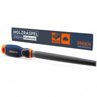 Halbrundraspel für professionelles Ausformen von Löchern und Kurven in Hartholz oder Weichholz, hochwertige Raspel mit doppelseitigem Hieb H2