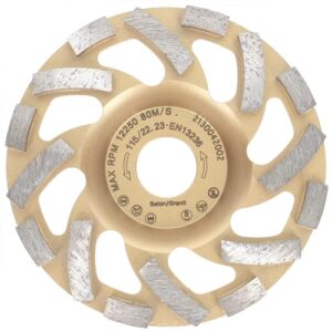 Diamant-Schleiftopf PRODIAMANT 115 mm x 22,2 mm Turbo ST81 für Beton und Naturstein - hochwertiges Werkzeug für Profis