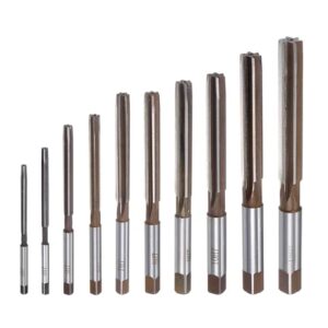 10-teiliges Handreibahlen-Set, Reibahle aus legiertem Stahl, verschiedene Bohrschrauben für flache Schnitte und Sammeln von Spänen in Nuten